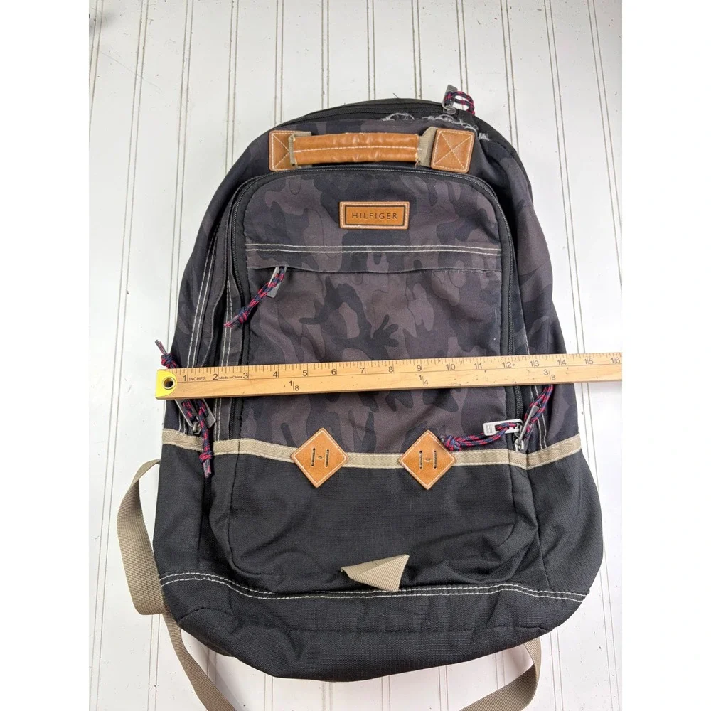 Tommy Hilfiger Vintage Y2K Rucks Camouflage Computer Backpack Bag Unisex